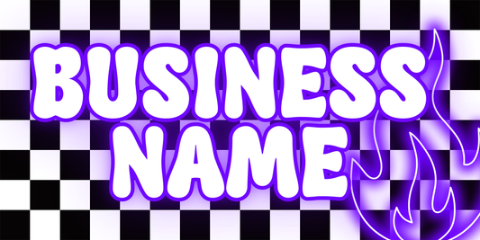 Purple Neon Fire Facebook Cover