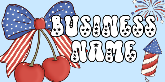 Preppy 4th of July Facebook Cover Template