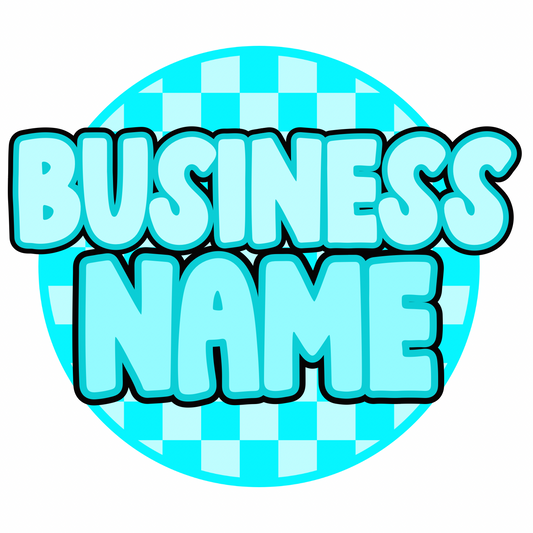 Teal checkered logo