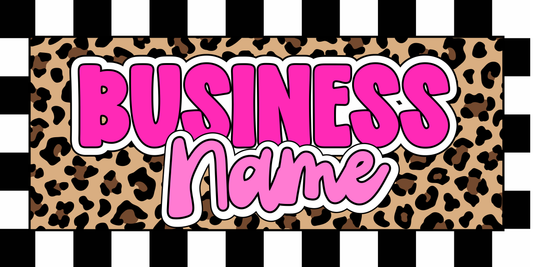 Leopard + Checkered Print Facebook Cover