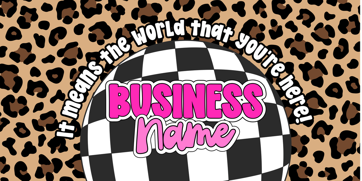 Leopard + Checkered Print Facebook Cover