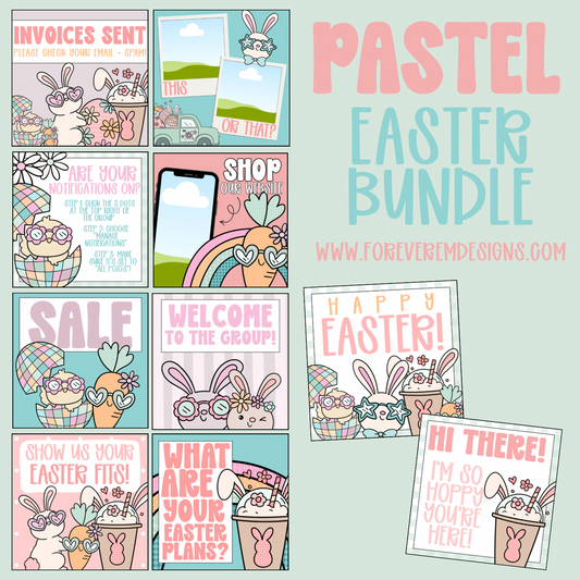 Pastel Easter Graphic Bundle