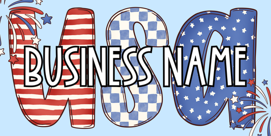 Preppy 4th of July Facebook Cover Template