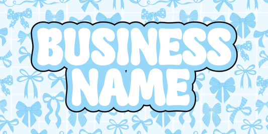 Blue Bow Facebook Cover