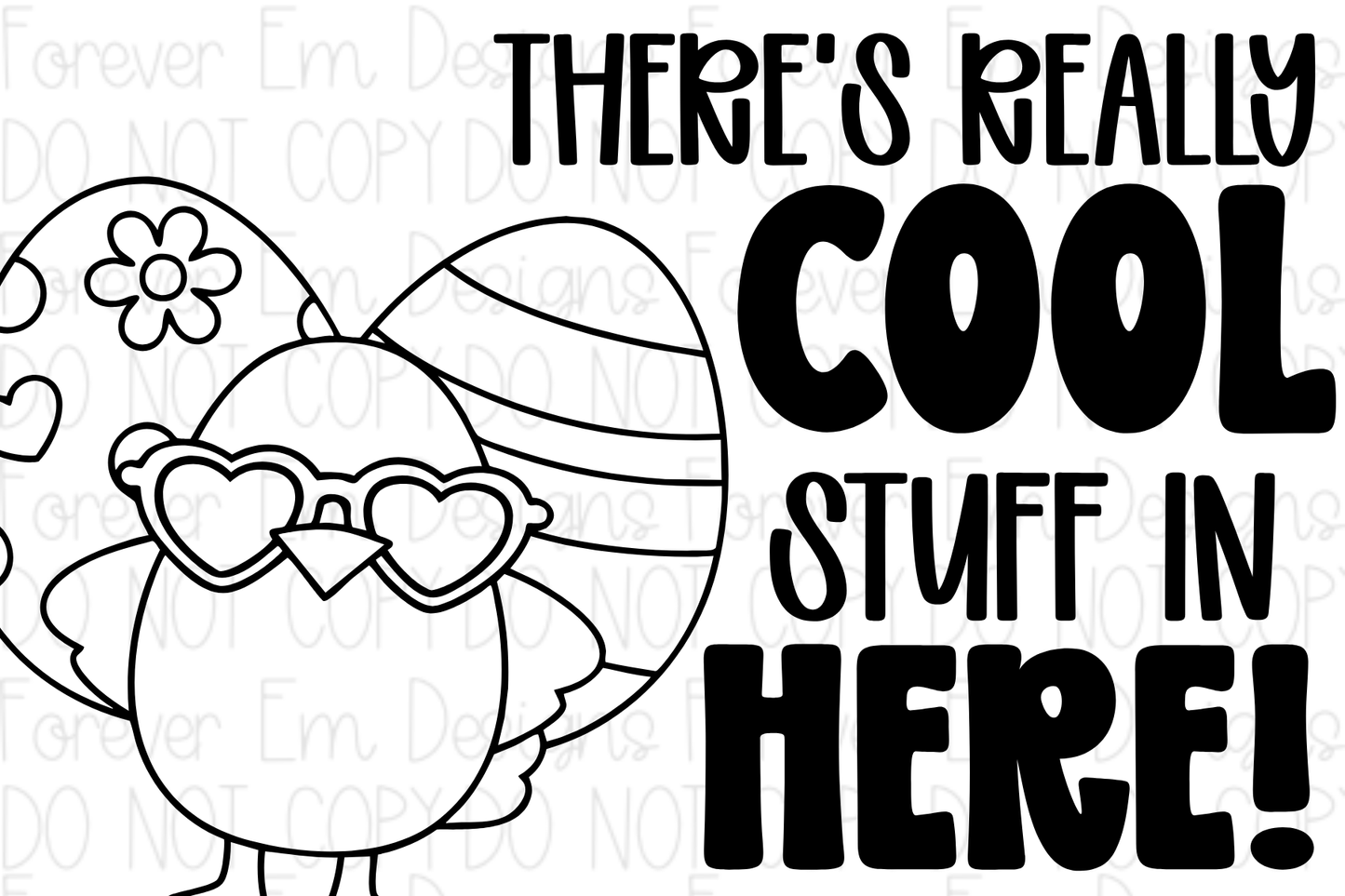 Easter thermal label design