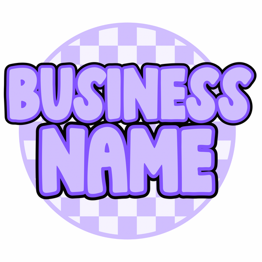 Purple checkered logo