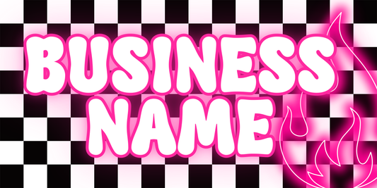 Pink Neon Fire Facebook Cover