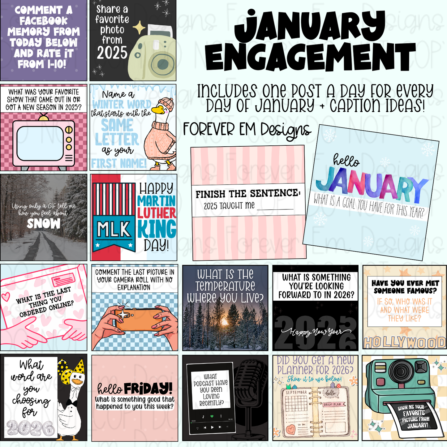 Monthly Engagement Bundle- January