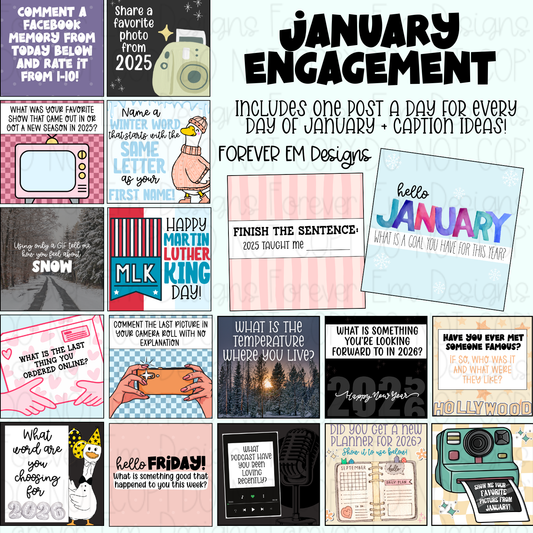 Monthly Engagement Bundle- January