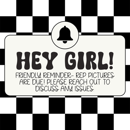 Checkered Print Rep Reminder Graphic