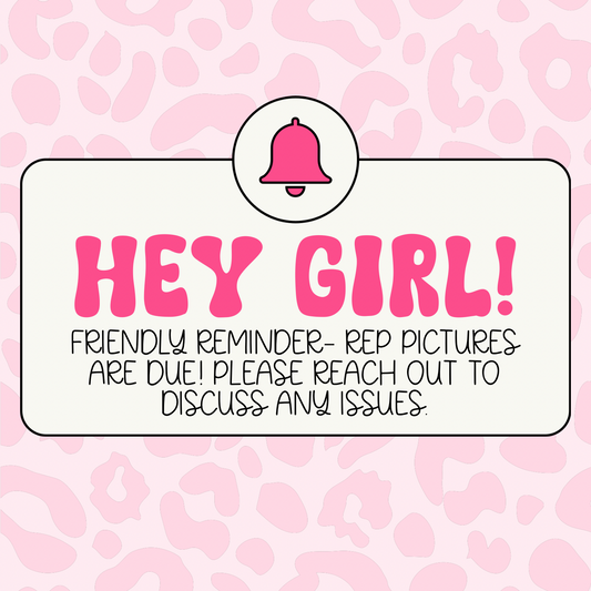 Pink Leopard Rep Reminder Graphic