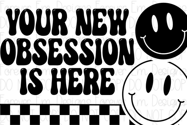 New Obsession thermal label design – Forever Em Designs