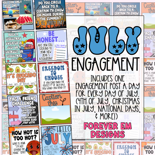 Monthly Engagement Bundle- July