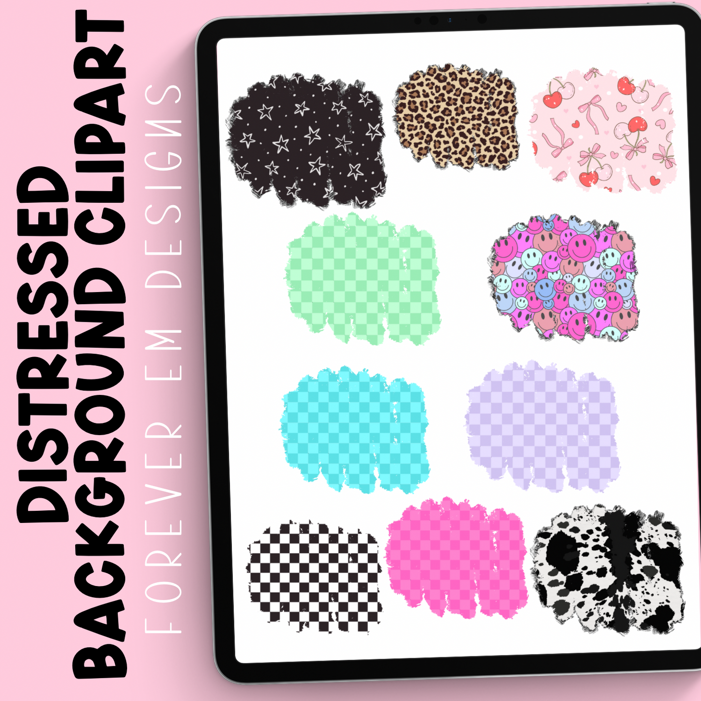 Distressed Background clipart bundle