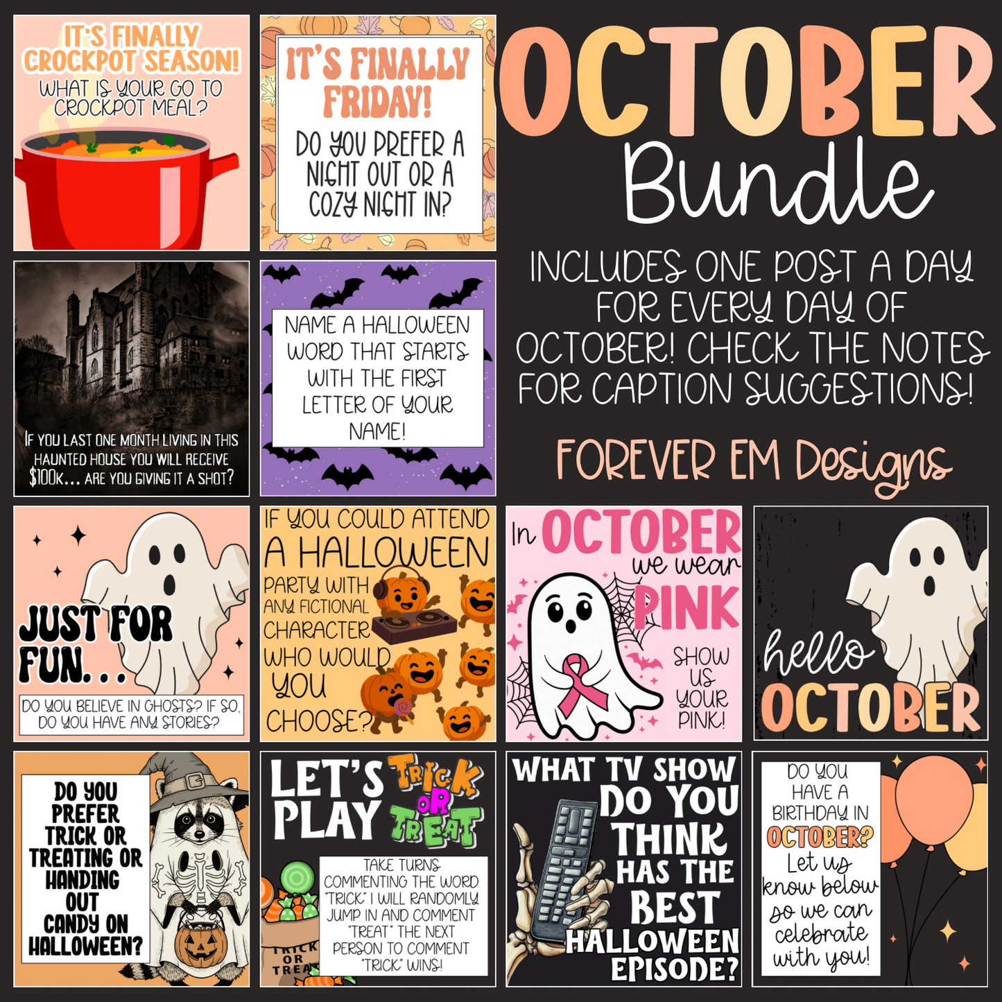 Monthly Engagement Bundle- October