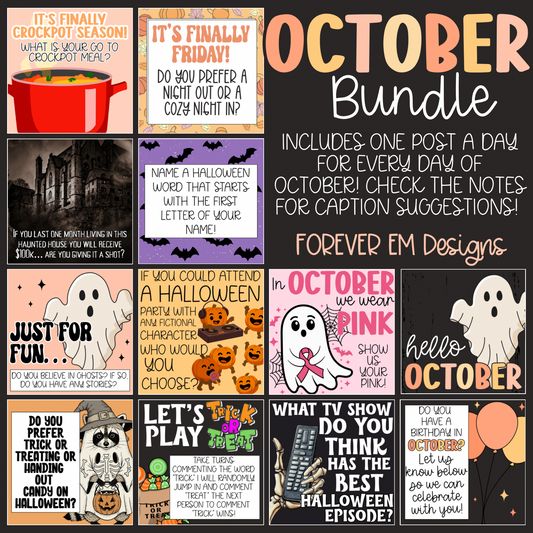 Monthly Engagement Bundle- October