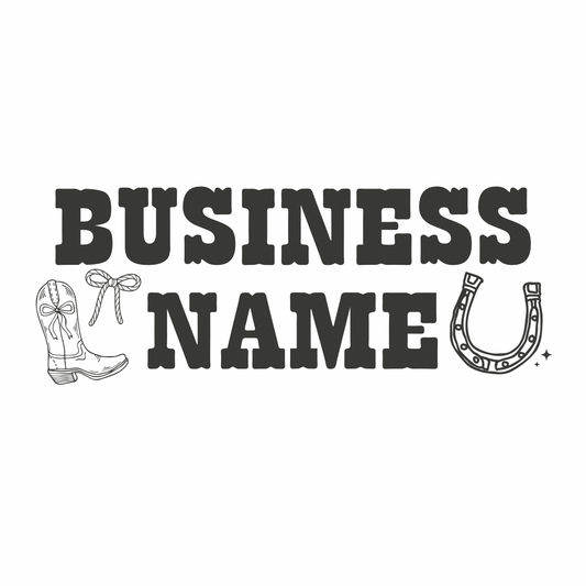 Western Dainty Premade Logo