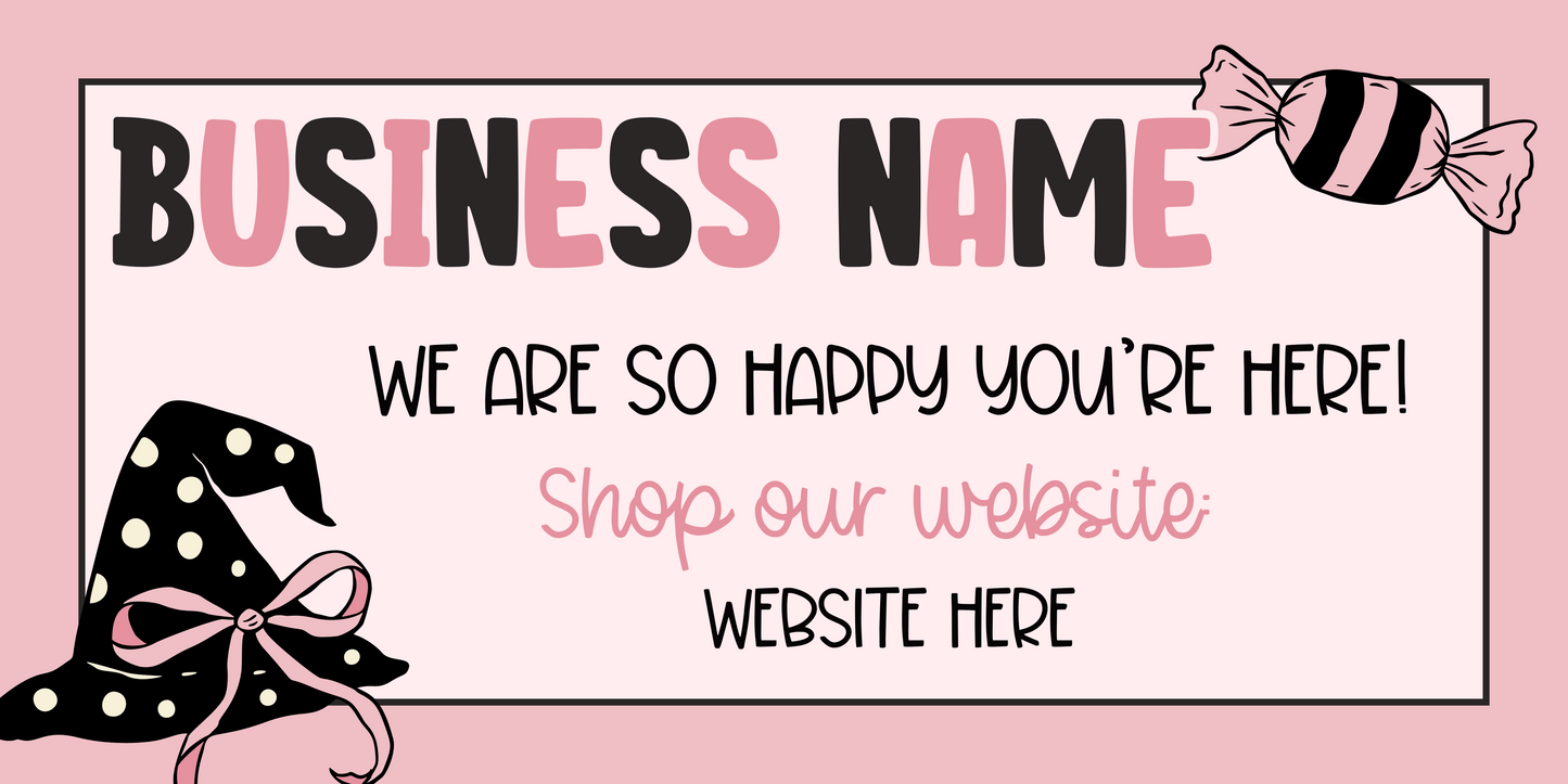 Preppy Halloween Facebook Cover TEMPLATE