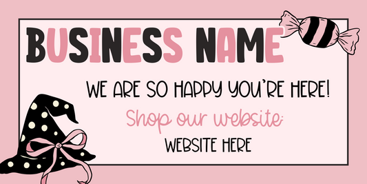 Preppy Halloween Facebook Cover TEMPLATE