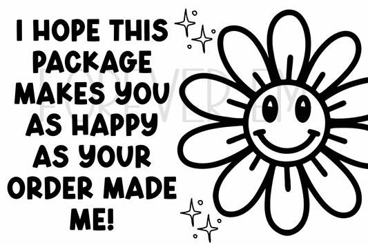 Hope this package thermal label design
