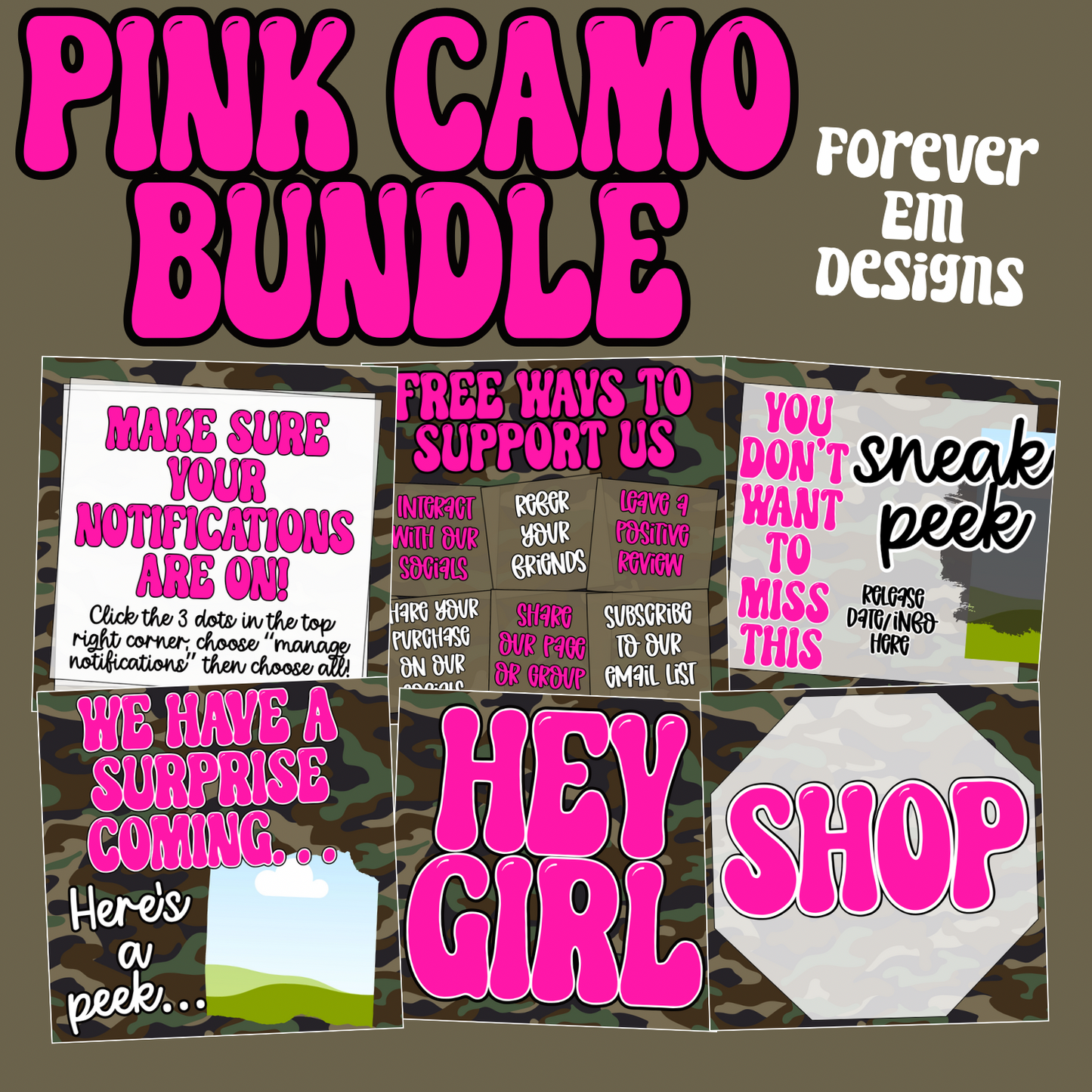 Pink Camo Bundle