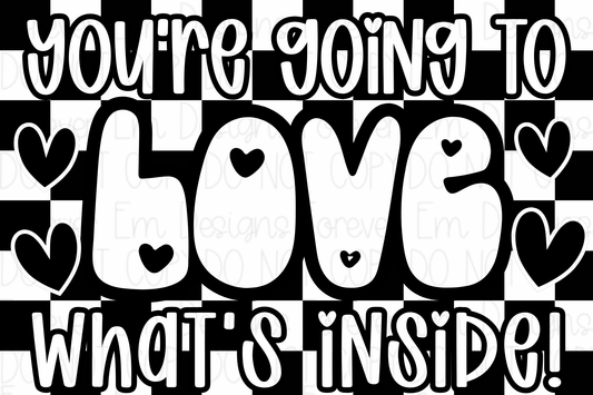 Valentine’s Day thermal label design