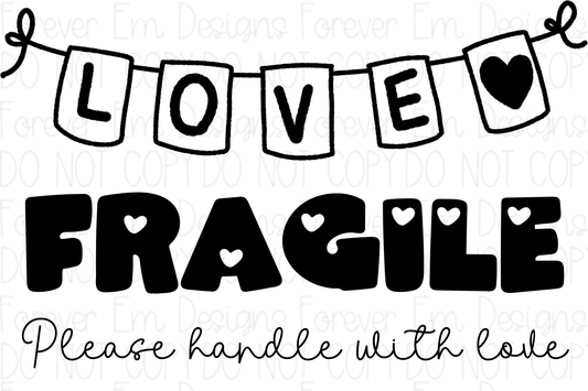 Valentine’s Day thermal label design