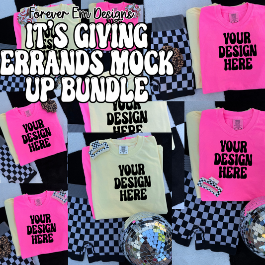 It’s giving Errands Mock Up Bundle