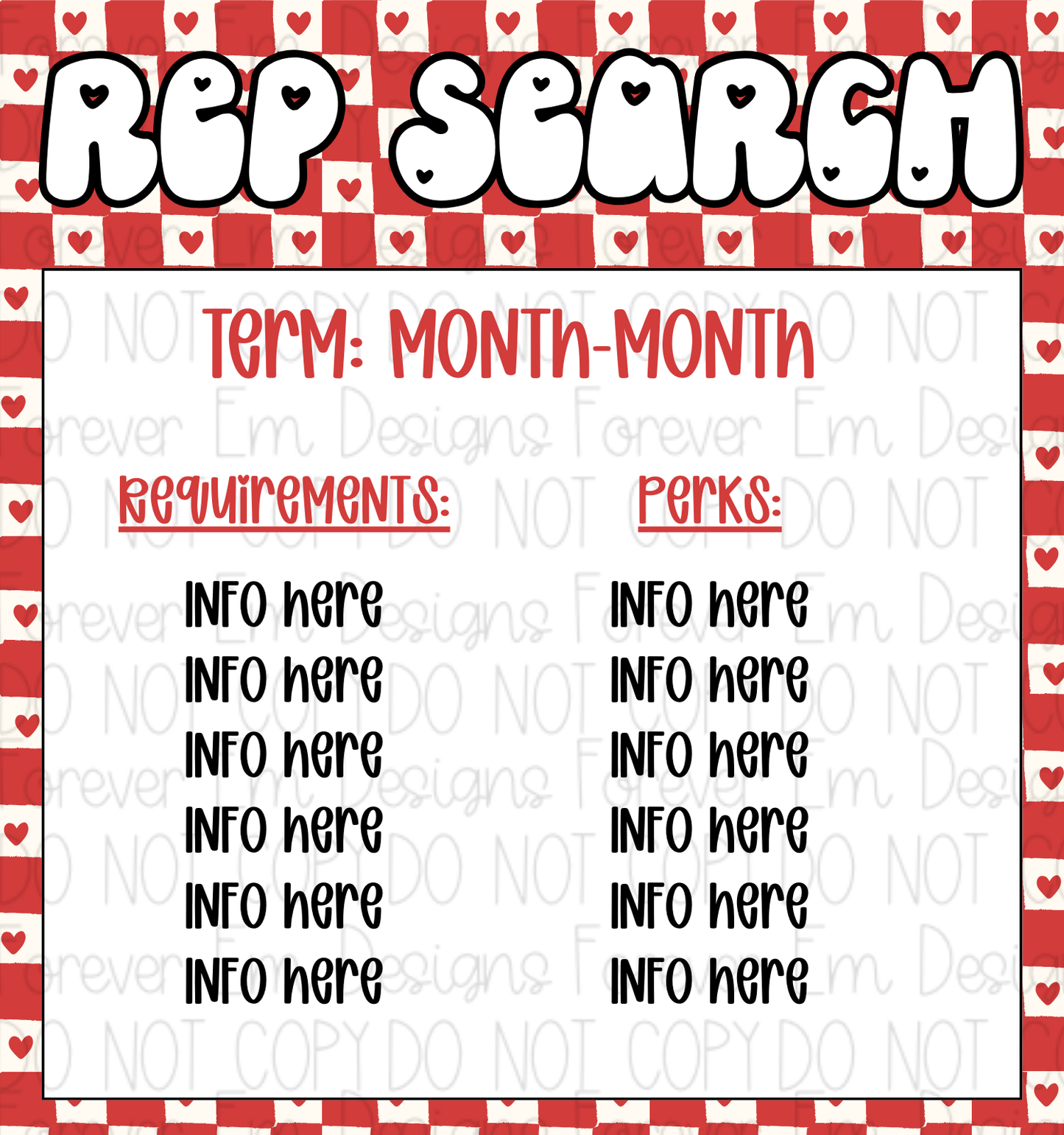 V-Day Rep Search Graphic