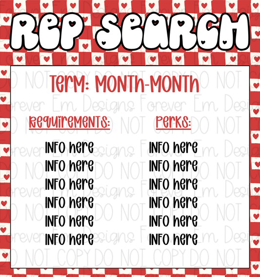 V-Day Rep Search Graphic