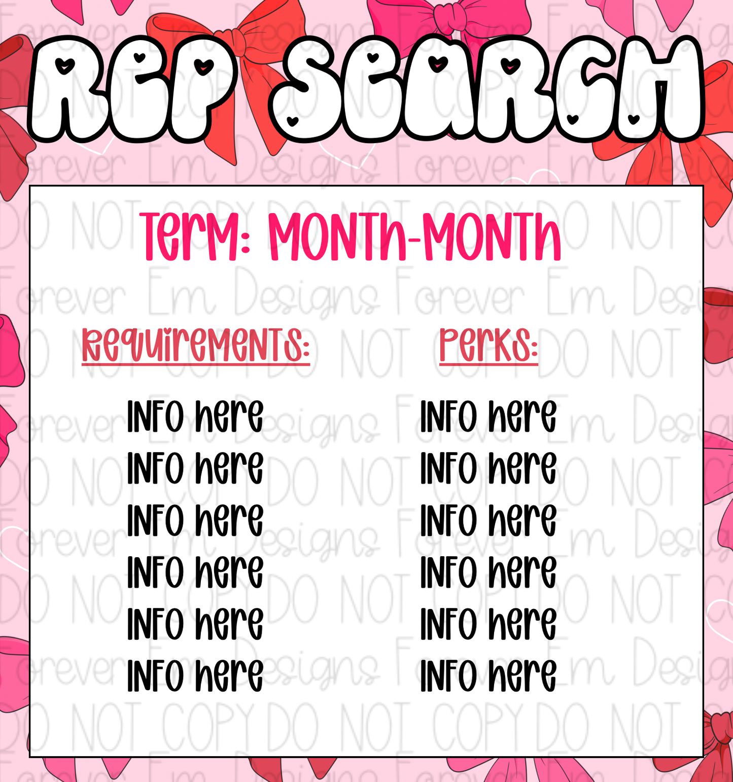 V-Day Rep Search Graphic