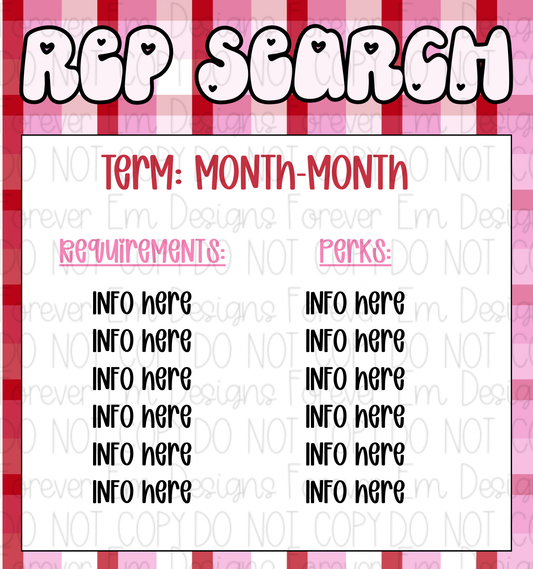 V-Day Rep Search Graphic