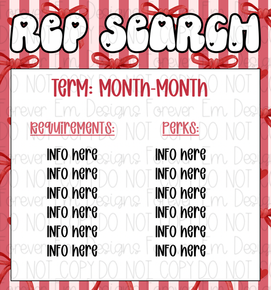 V-Day Rep Search Graphic