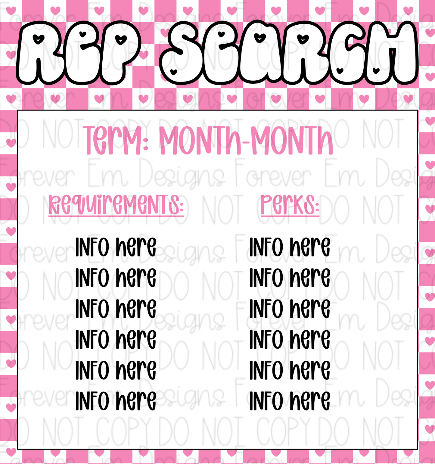 V-Day Rep Search Graphic