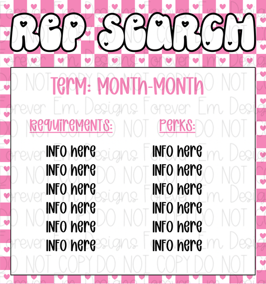 V-Day Rep Search Graphic