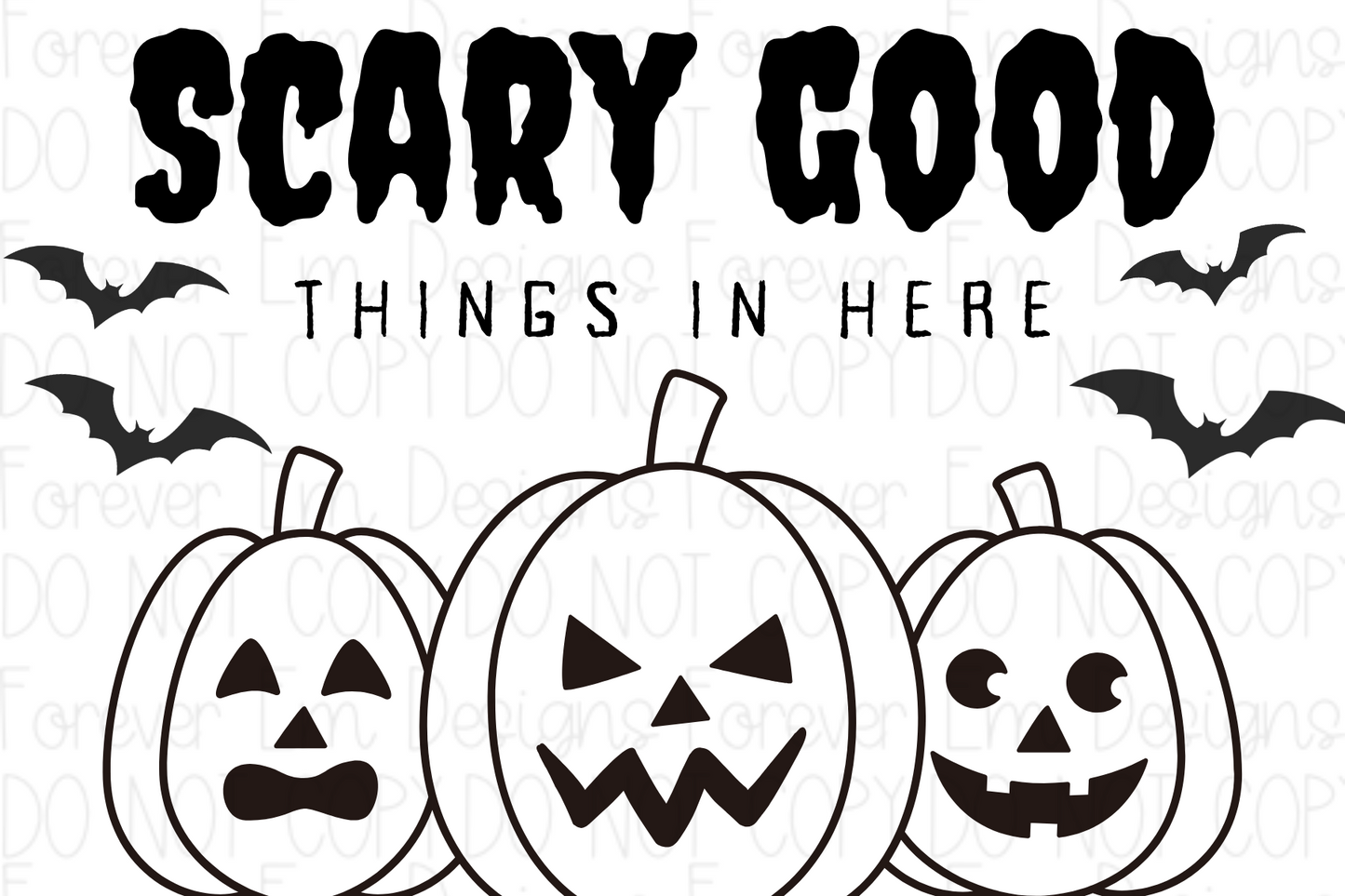 Halloween thermal label design