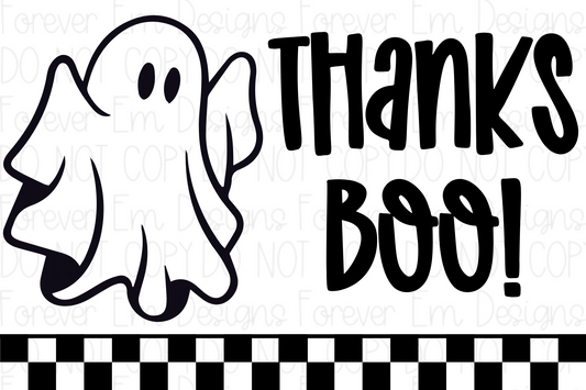 Halloween thermal label design
