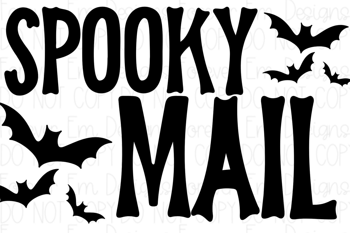 Halloween thermal label design