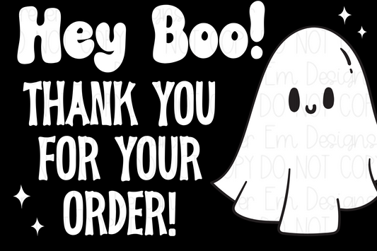 Halloween thermal label design