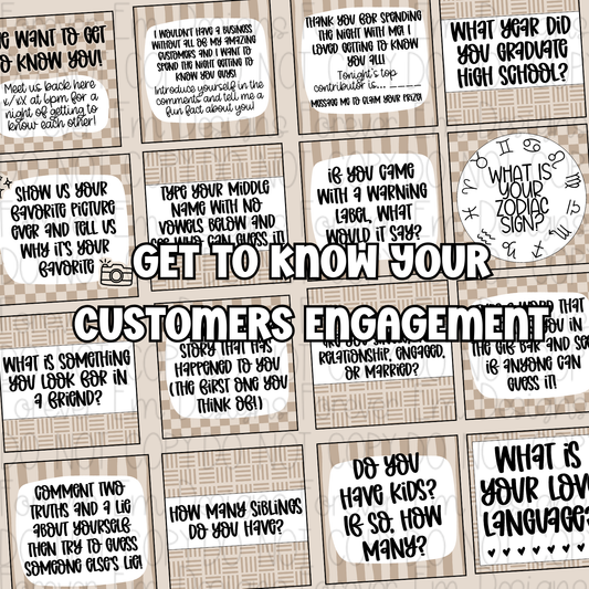 Get to know your Customers Engagement Bundle