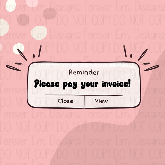 Individual Invoice Reminder Graphic