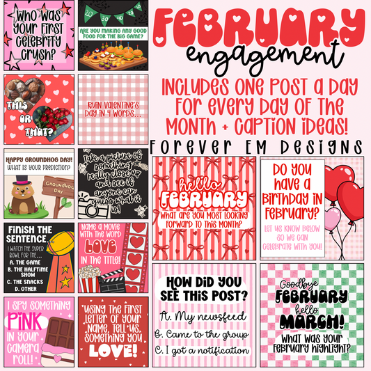 Monthly Engagement Bundle- February