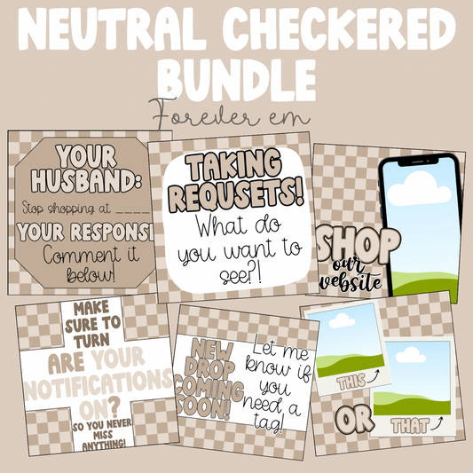 Neutral checkered bundle
