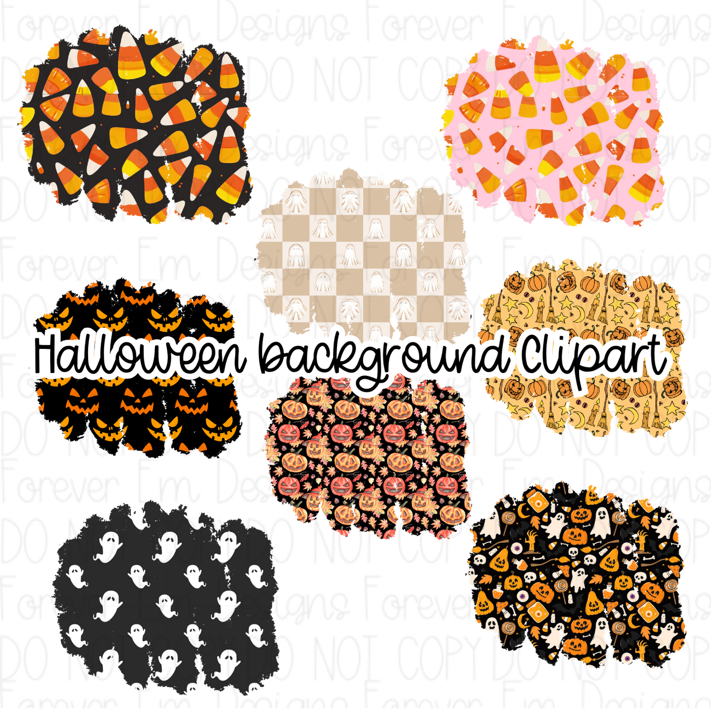 Halloween Background clipart bundle