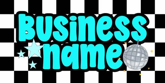 Teal Checkered Facebook Cover