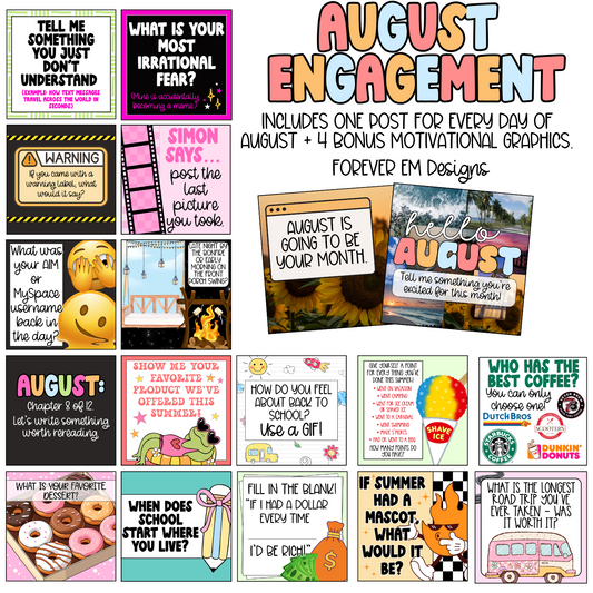 Monthly Engagement Bundle- August