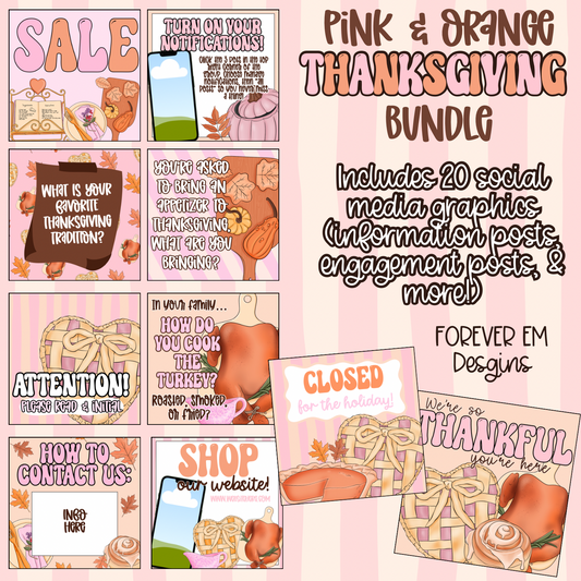 Pink + Orange Thanksgiving Bundle (2025)