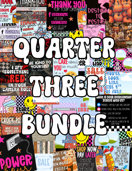 Quarter Three Bundle Flash Deal