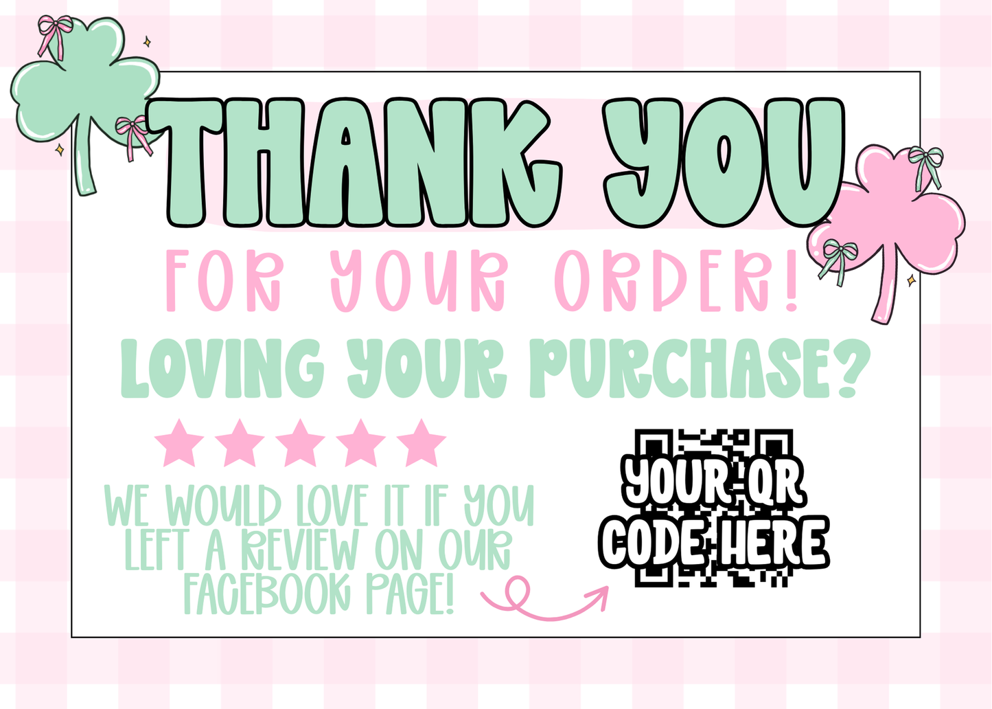 St. Patrick’s Day Thank You Card Template