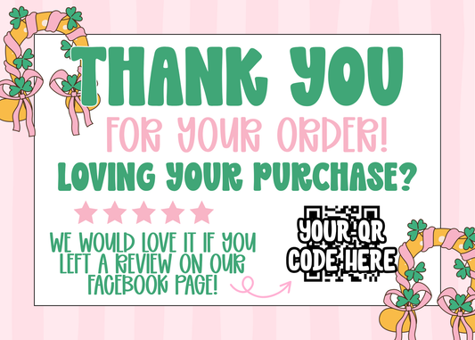 St. Patrick’s Day Thank You Card Template